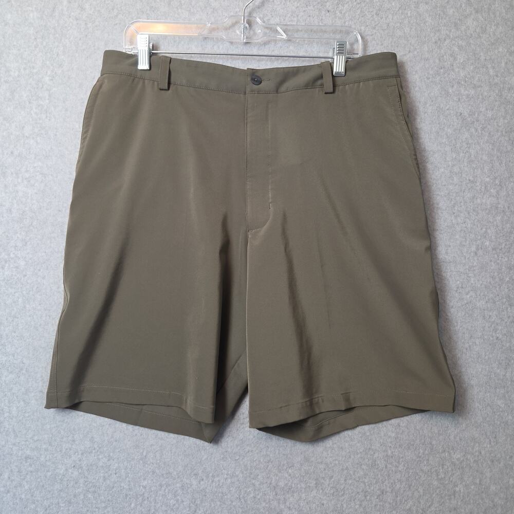 Nike Golf Fit Dry Olive Green Active Shorts Men's 36 Stretch Pockets